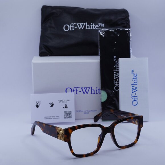 Off-White OERJ047 STYLE 47 6000 Square Eyeglasses 53mm – Havana - Picture 3 of 9